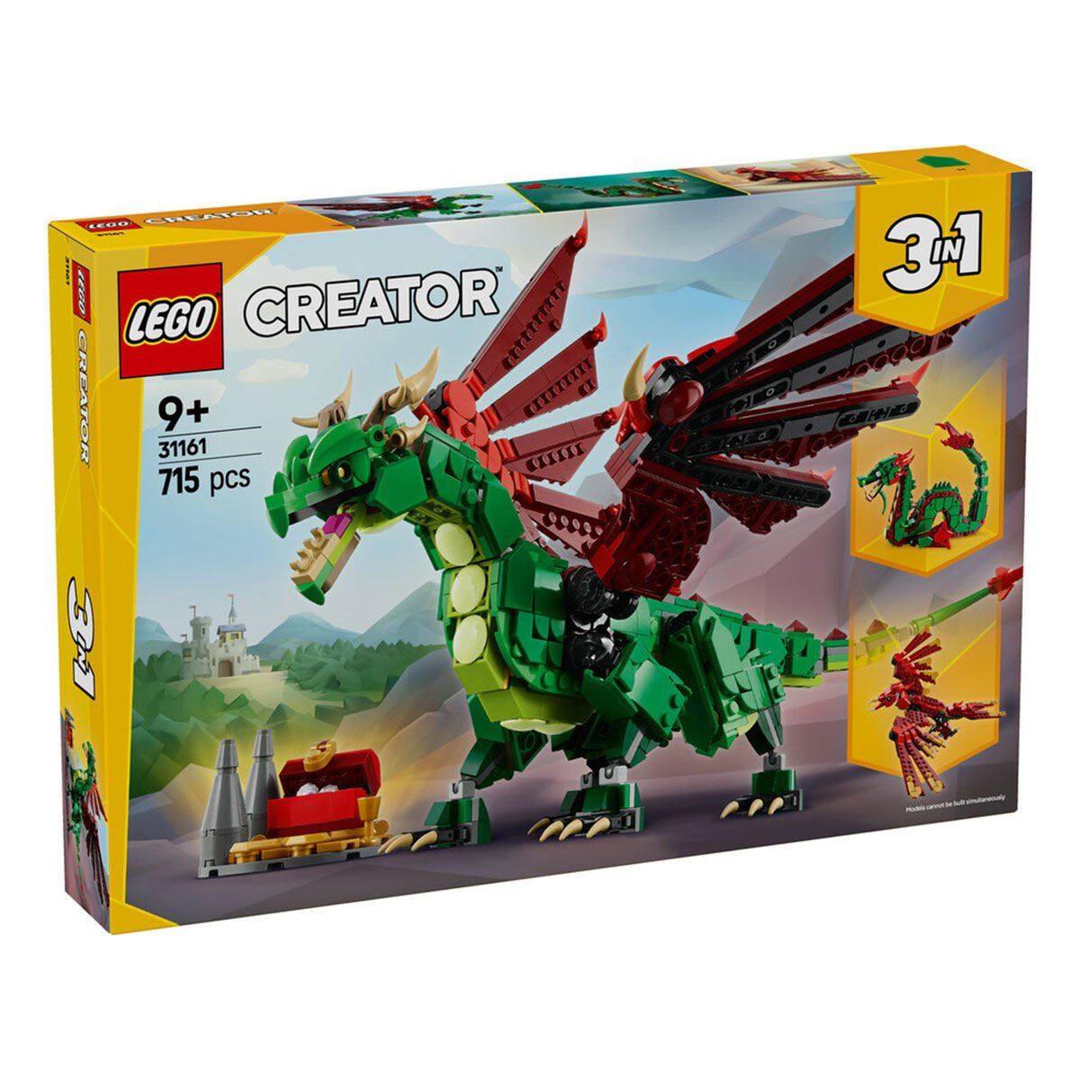 31161 Lego Creator 3in1 - Orta Çağ Ejderhası 715 parça +9 yaş