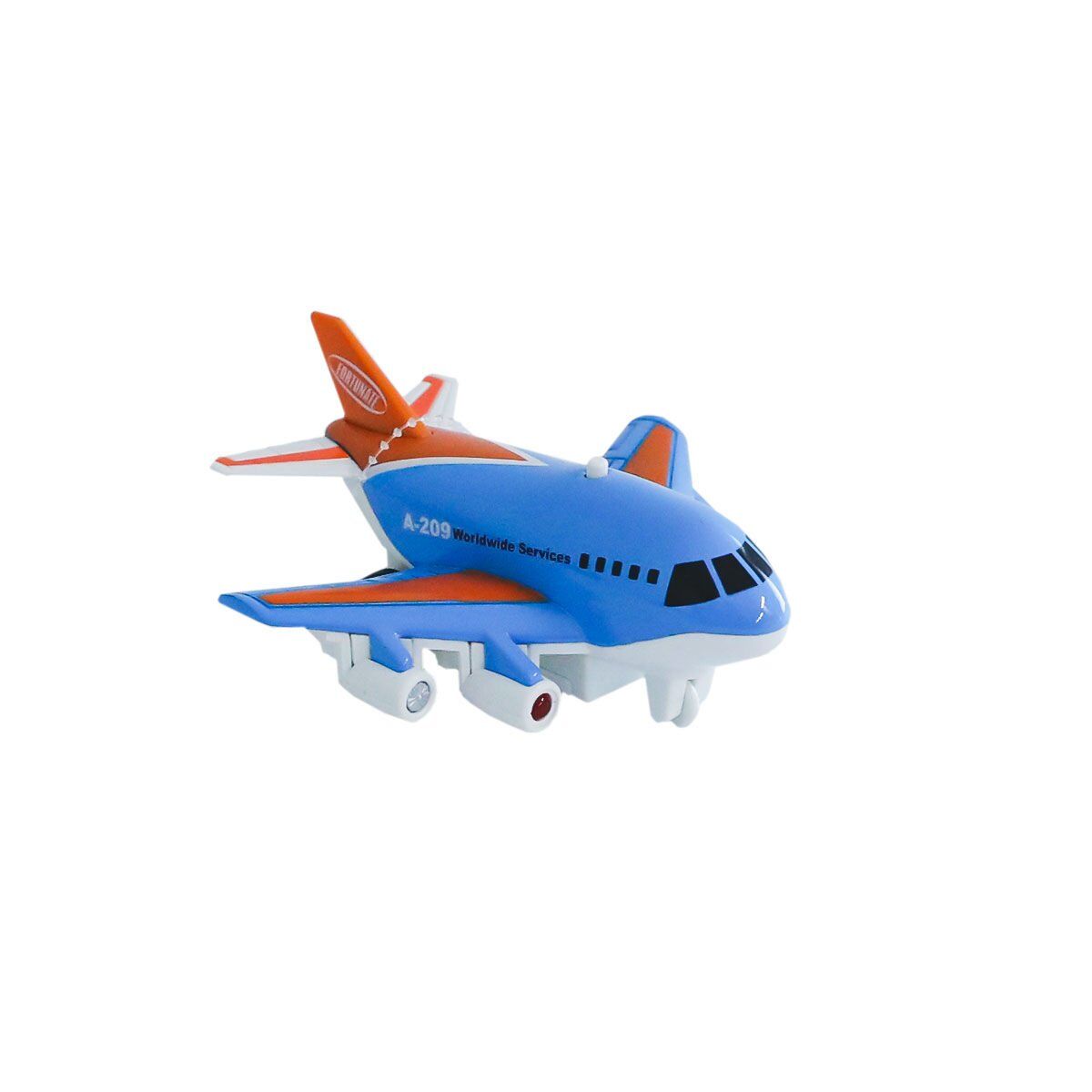 XG879-209 Sesli Işıklı Metal Çek Bırak Uçak -Birliktoys