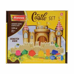 KUM-044 1000GR HEROES KİNETİK KUM KALE KALIPLI SET