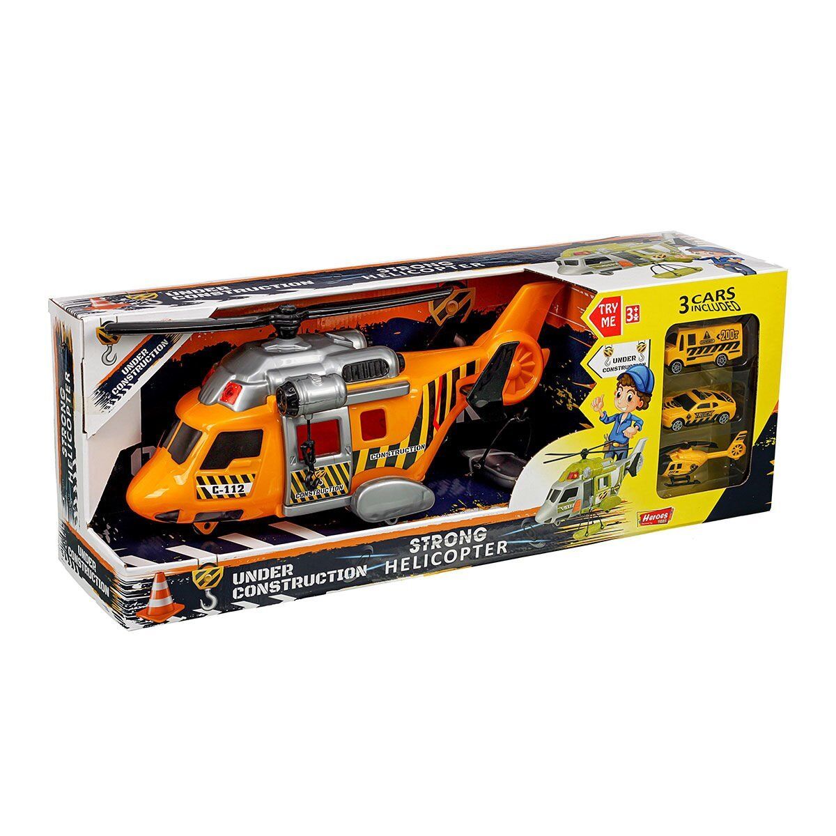 ERN-2006 HEROES TOYS HELİKOPTER İNŞAAT SETİ ARABALI