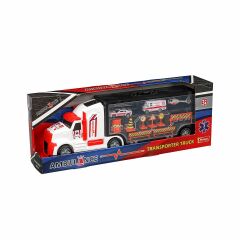 ERN-877 HEROES TOYS ÇANTALI AMBULANS TAŞIYICI TIR SETİ