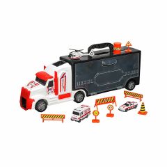 ERN-877 HEROES TOYS ÇANTALI AMBULANS TAŞIYICI TIR SETİ