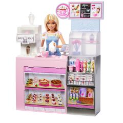 HXN94 Barbie Kahve Dükkanı Oyun Seti