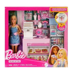 HXN94 Barbie Kahve Dükkanı Oyun Seti