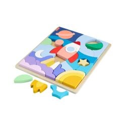 HXY42 Fisher-Price Ahşap Uzay Yapboz