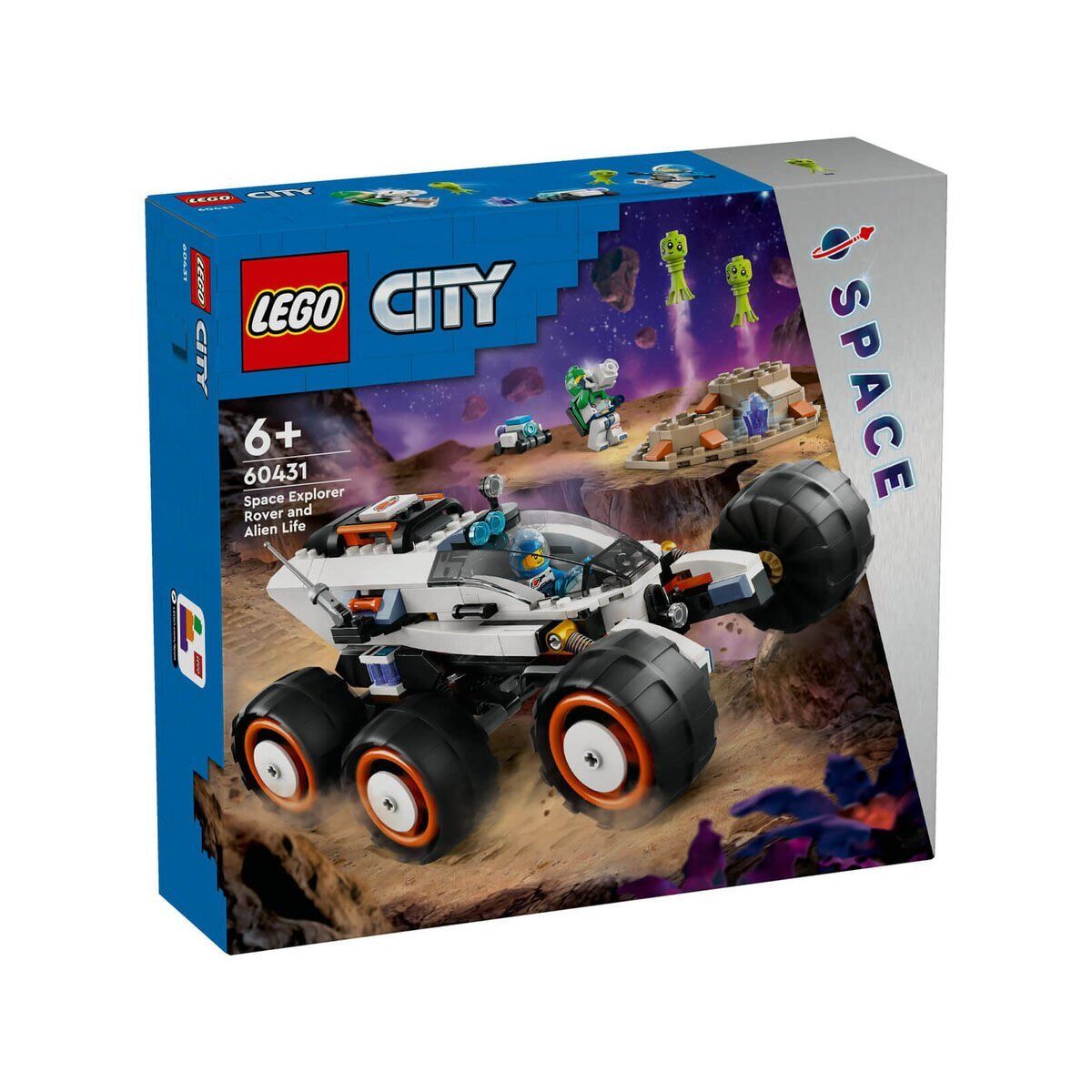 60431 LEGO® City Uzay Keşif Robotu ve Uzaylı Canlı 311 parça +6 yaş