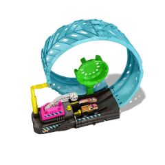 HBN02 Hot Wheels Monster Trucks Karanlıkta Parlayan Çemberde Yarış Seti