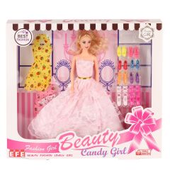 207 Ayakkabı Setli Candy Girl Bebek -Efe Toys