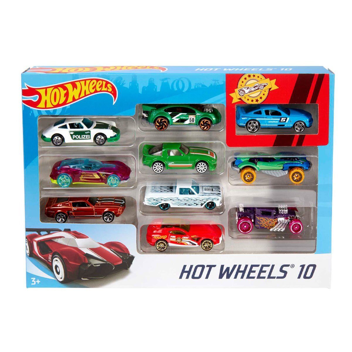 54886 Hot Wheels 10'lu Araba Seti - Karışık Asorti  - Erkol Özel Kampanya Fiyatı