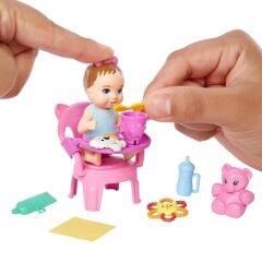 GHV83 Özellikli Minik Bebekler Barbie Bebek Bakıcısı