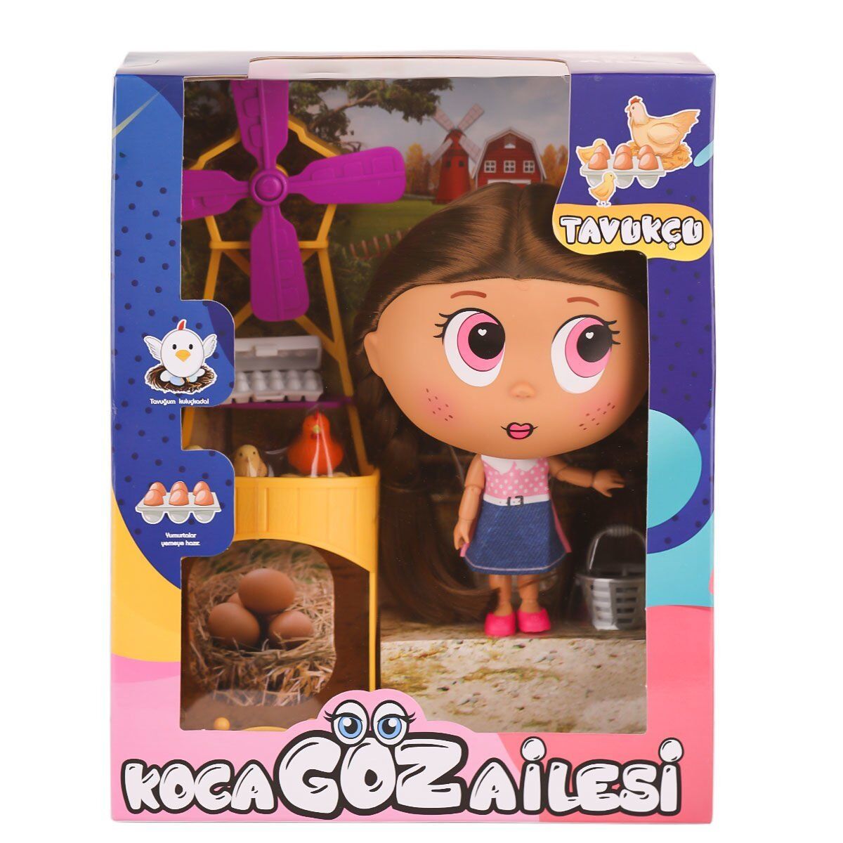 BLD295 Koca Göz Ailesi Tavukçu -Birliktoys