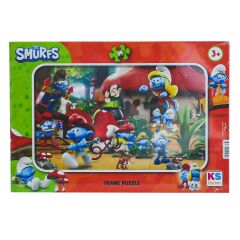 SMR 704 Smurf Şirinler Frame Puzzle 24 Parça -KS Puzzle