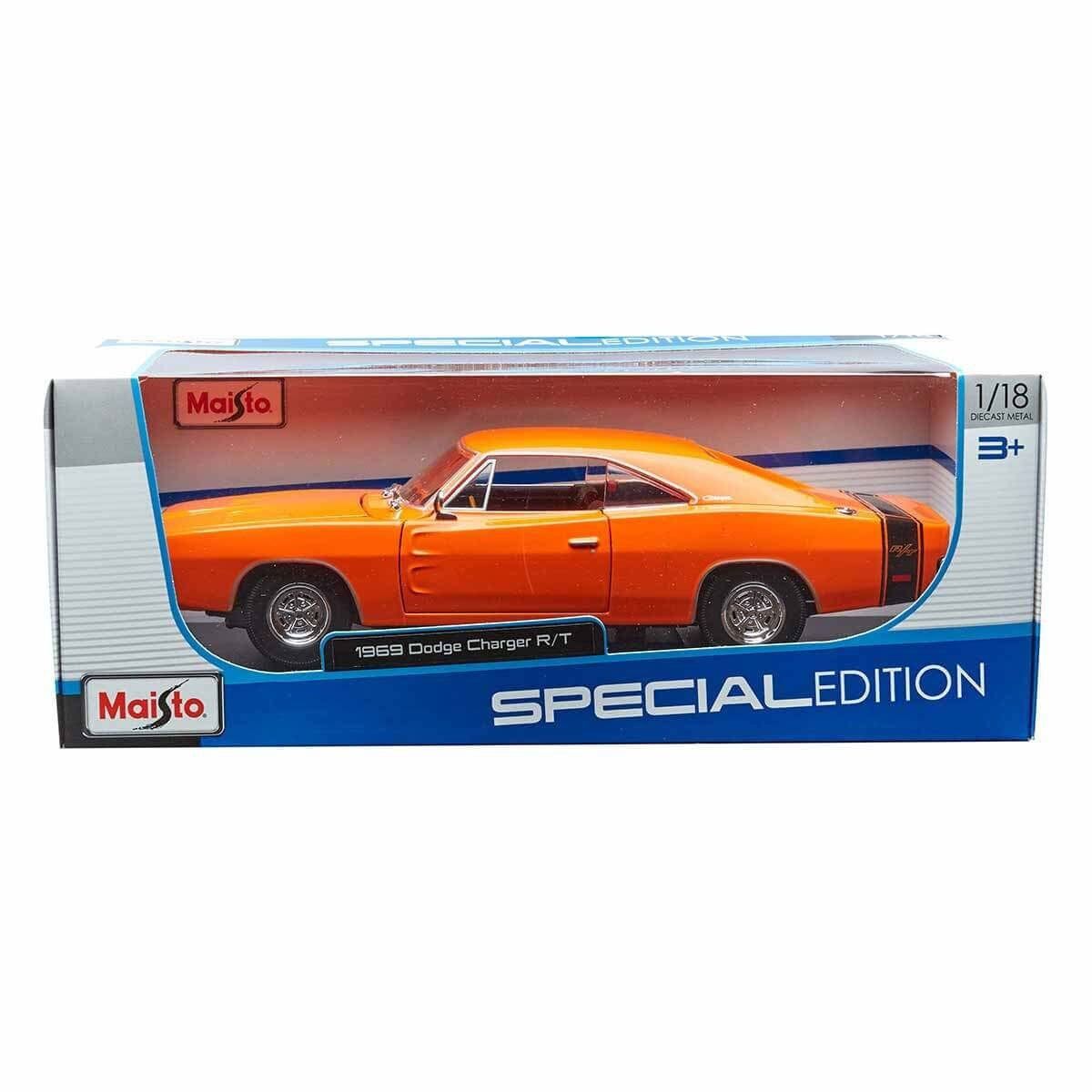 MAIS 31387 1969 Dodge Charger RT 1: 18  Model Araba -Necotoys